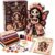 Day of the Dead Patchwork Doll DIY Kit, Sugar Skull Sewing Craft Kits for Adults, Halloween Fabric Doll Making Kit, Halloween Fall Home Decor Handmade Gift for Craft Lovers and Doll Collectors (#B)