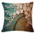 DCZMLC 3D Pillow Cushion Elegant Vintage Flower Cotton Linen Pillow Case Waist Cushion Cover Bags Pillow Covers Decorative(Style F)