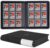 D DACCKIT Top Loader Binder，9 Pocket Top Loader Binders with Sleeves for 3″ x 4″ Rigid Card Holders for Trading Cards or Sports Cards – Model C，Classic Black