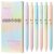 Ddaowanx Gel Pens,0.7mm Quick Dry Black Ink,Fine Point Smooth Writing Pen,Aesthetics Office School Supplies,Gifts for Women,stocking stuffers for teen girls (6 Pcs Gradient, Black)
