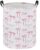 DDBASKET Pink Laundry Basket Bow Hamper for Nursery Hamper Cute Storage Bin Room Decor for Home(Bow)