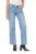 DEAR JOHN Drew Mid Rise Straight Leg Jeans for Women Full Length Raw Cut Hem, Pearl, 28