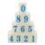 DECHOUS Number Stamps and Scrapbooking for Efficient Document Management with Ergonomic Grip and Plastic Material DIY 0-9 Date and Code Stamps for Classroom and Crafting Use