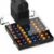 Deco Brothers Crystal Tempered Glass OriginalLine Pod Holder Drawer, 49 Capsule Organizer, Black