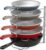 Deco Brothers Pan Organizer Rack for Kitchen Cabinet and Counter, Silver