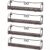 Deco Brothers Wall Mount Single Tier Mesh Spice Rack, 4 Pack, Bronze