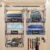 DECOLURE 5-Tier Adjustable Hanging Closet Organizer – Maximize Hanging Storage w/ 4 Hanging Hooks, 8 S Hooks & 5 Name Plates – Sturdy Foldable Wire Storage Hanging Shelves for Clothes, Towels (Black)