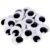 DECORA 2 Inch Large Wiggle Eyes, 50MM Round Plastic Googly Eyes Self Adhesive Black Eye for Handmade DIY Crafts 24 Pcs
