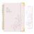 Decorably 120 Pages My to Do Planner Undated Notebook with Gold Corners, 6.4×8.5in Aesthetic Spring-Bound with Simplified Sections & Inspirational Quotes, Checklist, Contacts – Home, School, Office