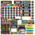 Decorably 143 Pcs Cutouts Chalkboard Classroom Calendar Bulletin Board Set