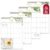 Decorably 18 Months Gold-Foiled Greenery Academic Hanging 2025 Calendar Wall July 2025 to Dec 2026, 10×14.5in Spring-Bound Office Wall Calendar with Stickers & Inspirational Quotes, Work and Home