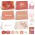 Decorably 24 Pack Foil 6x4in Rose Gold Thank You Notes & Cards