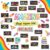 Decorably 49 Pcs Amazing Things Happen Here Bulletin Board Set