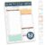 Decorably 52 Sheets Boho Rainbow Undated Daily Notepad – 6.5x10in Spring-Bound Planner, Easy Tear-Off, for Schedule, Priorities, to Dos, Agenda, Water Intake, Meals, Notes & Doodles – Home, Office