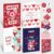 Decorably 8 Pack Foiled 4x6in Elegant Valentine Cards for Adults