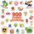 Decorably 900 Punny Teacher Stickers for Kids Classroom – 45 Sheets with 60 Fun and Motivational Designs for Student Activities, Positive Reinforcement, Arts & Crafts, Reward, Scrapbooking