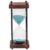 Decorative 30 Minute Hourglass Sand Timer, Dark Wood Frame with Green Sand, Visual Focus Tool for Study and Home Office Desk Decor, Gift for Birthdays, Graduations, Housewarming