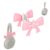 Decorative Clip for Sony WH-1000XM6, Cute Bow Style Headphone Charm with Easy Clip-On Design, Fashion Accessory for Over-Ear Headphones – Girls Gift 2pcs，Pink