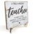 Decorative Desk Decor Motivational Teacher Positive Thank You Gifts Teacher Appreciation Gifts Plaque with Wooden Stand Inspirational Wood Sign for Coach Teacher Coworker Home Office Table Shelf
