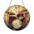 Decorative Drum Kit Stained Glass Sun Catcher, Music Window Hanging Art, Energetic Light Decor