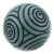 Decorative with Spiral Texture Resin Sphere Zen Garden for Meditation