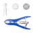 Decumeby DIY Stress Ball Kit – Transparent Skins with Expander Tool, Silicone Stress Ball Making Kit for Customizable Fillings, Easy for Teens & Adults, 8 Clear + 2