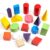 Deekin 18 Pcs Large 3D Shapes for Teaching Math Manipulatives Geometric Solids Blocks Montessori Learning Blocks Solid for Preschool Elementary Home School Supplies (3D Shape)