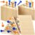 Deekin 24-Pack Wooden Triangle Peg Game Triangle Wooden Board Games Classic Strategy Board Toy Portable Family Travel Puzzle Toy for Adults and Teens