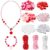 Deekin 30 Sets Mother’s Day Beads for Necklace Bracelet, Mothers Day Crafts DIY Gifts Letters Jewelry Making Kit Pink Bead Craft Kit Bracelet for Jewelry Making Party Favors