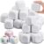 Deekin 50 Pcs Back to School 2.5 Inch White Blank Dice EVA Foam Dice Graffiti Foam Blocks for Crafting Game Counting Creative Painting Modeling Art Project Floral Arrangements Party Supplies