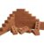 Deekin Foam Brick Building Blocks for Kids Thick Blocks Foam Large Fake Brick Construction Toy for Stacking Construction Gifts, 8 x 4 x 2.4 in(10 Pcs,Circle Holes)