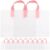DEEPCRAFF 50pcs Foldable Reusable Grocery Bag Large Capacity Shopping Tote