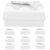 DEEPCRAFF Jewelry Box and Bowknot with Lid Paper 10pcs White Pearlescent
