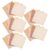 DEEPCRAFF Scalloped Cocktail Paper Napkins Effective Beverage Spill Cleanup 100 Sheets with Gold Foil Edge Disposable Paper Napkins for Mobile Bar Setup and Camping