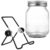 DEEPCRAFF Seed Sprouting Jar Kit Easily Drains Water and Sand Without Losing Seeds with Stainless Steel Fine Screen Lid and Glass Mason Jar Stand for Indoor Home Kitchen Use for Mung Bean