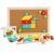 DEEPCRAFF Wood Puzzle Educational Wooden Geometric Learning Board