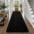 Deerhoo 3×10 Runner Rugs for Long Hallway Bedroom Kitchen, Black