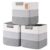 Degeyoyo 12 Inch Storage Cubes, 3 Pack Cube Storage Bins for Organizing, Cotton Rope Woven Baskets for Shelves, Bathroom, Kids Room, Closets, Baby Nursery