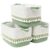 Degeyoyo 2 Pack Storage Basket, Heavy Tassel Woven Baskets for Storage, Boho Cotton Rope Storage Bin, Cube Organizer Bins, Baby Laundry Basket for Clothes, Toys, Diapers, Pets（White & Green）