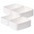 Degeyoyo Shallow Storage Baskets for Shelves, 15x11x5.1 Inch Woven Baskets for organizing, 4 Pack Storage Bins for Nursery, Bathroom, Closet, Decorative, White