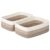 Degeyoyo Shallow Storage Baskets for Shelves, 15x11x5.1 Inch Woven Baskets for organizing, 2 Pack Storage Bins for Nursery, Bathroom, Closet, Decorative, Gradient Brown