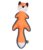 Dehner Wild Nature Outdoor Fox Dog Toy with Squeaker Approx. 42 x 18 x 7 cm Oxford Cotton Orange