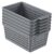 Dehouse 6 Pack Small Plastic Storage Baskets, Pantry Organizer Bins, Gray