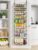 Delamu Over The Door Pantry Organizer, 9-Tier Pantry Door Organizers and Storage with Adjustable Basket, Metal Hanging Spice Rack, Seasoning Organizer, Door Organizer for Home Kitchen Bathroom, Black
