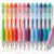 deli Colored Pens, 12 Pcs 0.5mm Fine Point Retractable Multicolor Pens