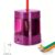 Deli Electric Pencil Sharpener, Automatic Pencil Sharpeners for No.2 Pencils Colored Pencils, USB & Battery Operated Pencil Sharpener for School, Home, Office, Classroom, Deep Pink