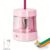 Deli Electric Pencil Sharpener, Automatic Pencil Sharpeners for No.2 Pencils Colored Pencils, USB & Battery Operated Pencil Sharpener for School, Home, Office, Classroom, Light Pink