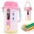 deli Electric Pencil Sharpener, Fully Automatic Pencil Sharpener, Pink