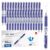 deli Gel Pens, 30 Pcs 0.7mm Retractable Pens Blue Ink