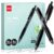 deli Gel Pens, Retractable 0.7mm Black Ink Pens, 12 Pcs Pens & 6 Refills